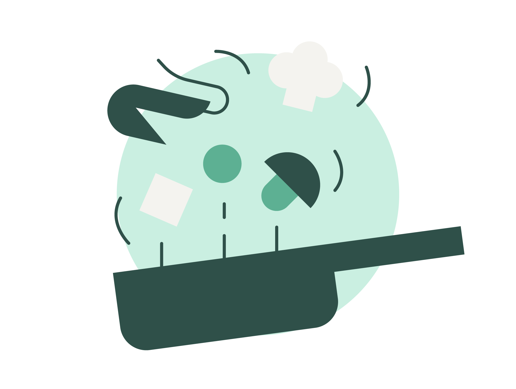 sauté pan kitchen icon
